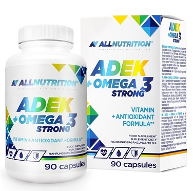 Omega-3 fiskeolie  ADEK + Omega 3 Strong  90 kapsler