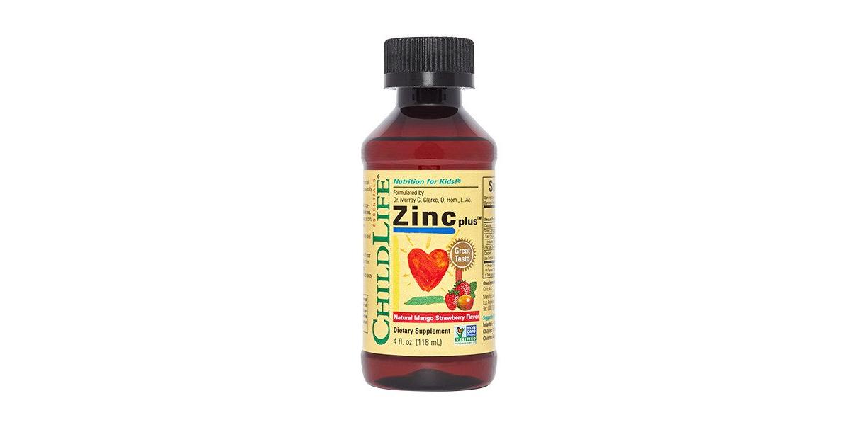 Child Life Zinc Plus, Natural Mango Strawberry 118 ml. Powerbody