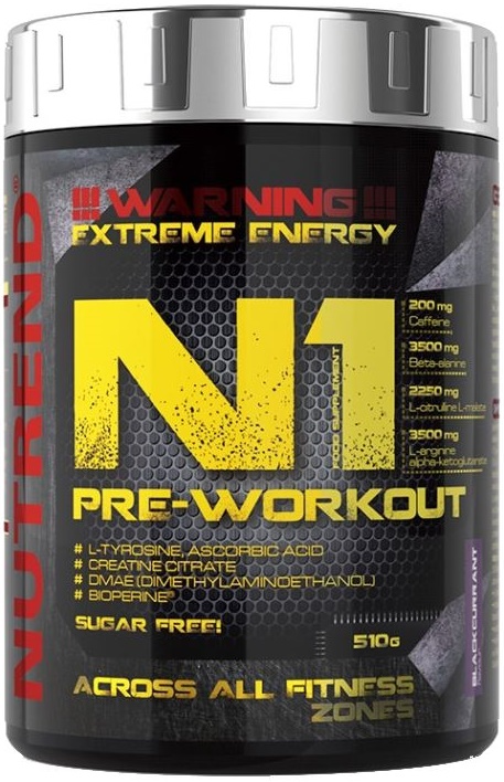 Nutrend - N1 Pre-Workout, Blackcurrant - 510g