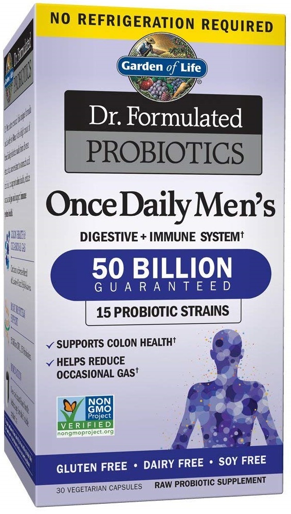 Probiotika med flere stammer  Dr. Formulated Probiotics Once Daily Men's - 30 veg. kapsler