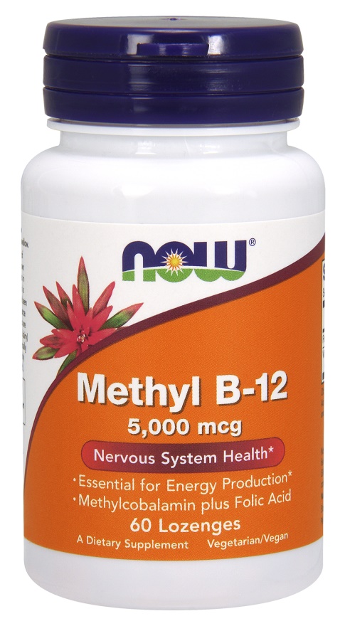 B12-vitamin  Methyl B-12 with Folic Acid, 5000mcg  60 sugetabletter