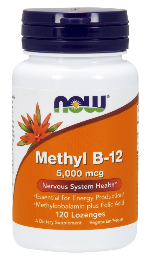 B12-vitamin  Methyl B-12 with Folic Acid, 5000mcg - 120 sugetabletter