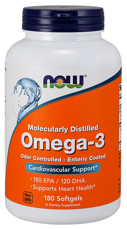 Omega-3 fiskeolie  Omega-3 Enteric Coated - 180 bløde kapsler