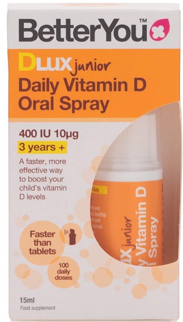 Vitaminer og gummibonbons til børn DLux Junior Daily Vitamin D Oral Spray 15 ml.