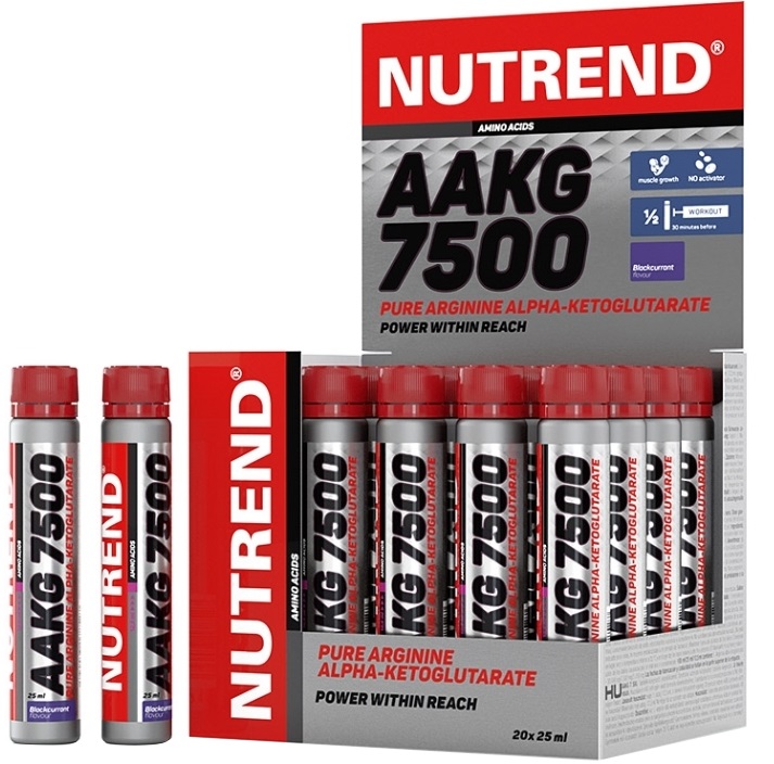 Nutrend - AAKG 7500, Blackcurrant - 20 x 25 ml.