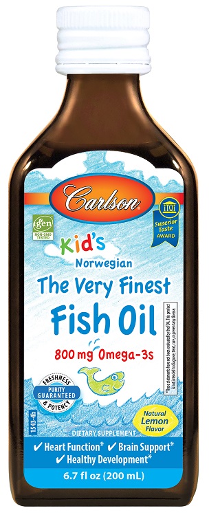 Omega-3 fiskeolie  Kid's The Very Finest Fish Oil, 800mg Lemon - 200 ml.