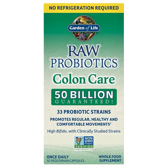 Probiotika med flere stammer  Raw Probiotics Colon Care - 30 veg. kapsler