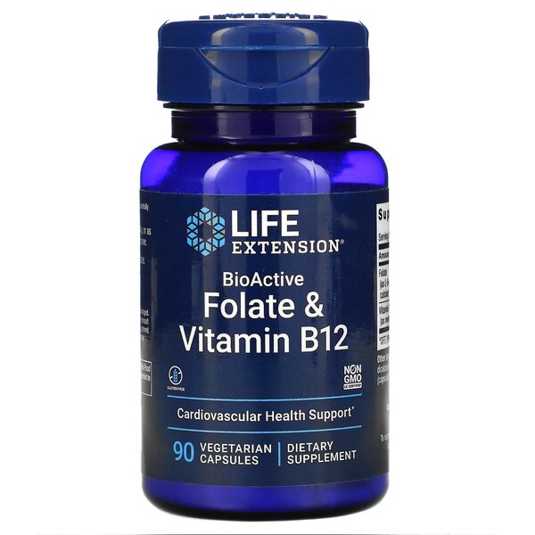 Bioaktivt folat og vitamin B12  90 vcaps