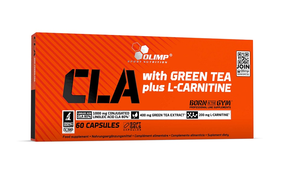 Grøn te-ekstrakt  CLA with Green Tea plus L-Carnitine - 60 kapsler