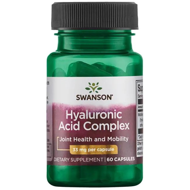 Hyaluronsyre  Hyaluronic Acid Complex, 33mg - 60 kapsler