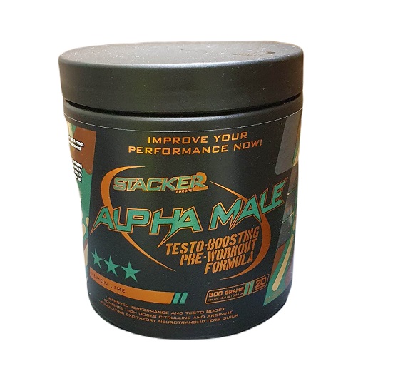 Præ-træningsprodukt med stimulerende virkning Alpha Male, Lemon Lime - 300g