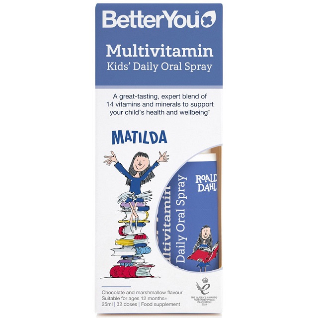 Vitaminer og gummibonbons til børn Multivitamin-mundspray til børn til daglig brug, chokolade og skumfidus 25 ml