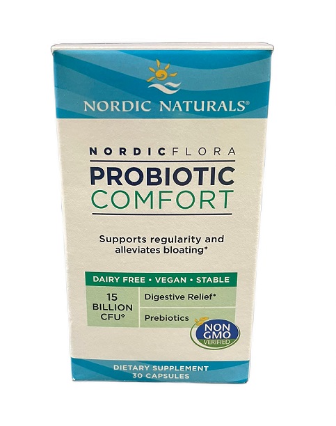 Probiotika med flere stammer  Nordic Flora Probiotic Comfort, 15 billion CFU - 30 kapsler