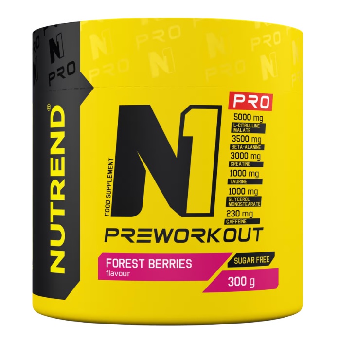 Nutrend - N1 Pro Pre-Workout, Forest Berries - 300g