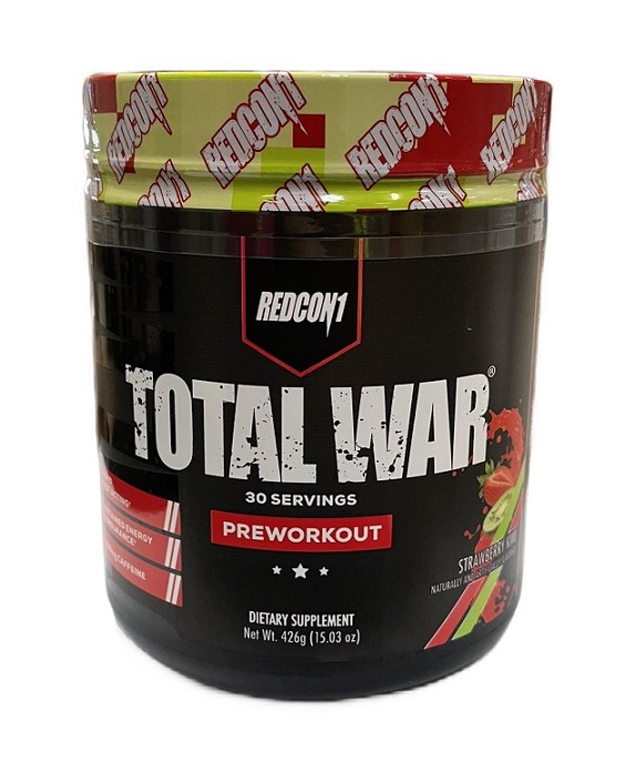 Præ-træningsprodukt med stimulerende virkning Total War - Preworkout, Strawberry Kiwi - 426g