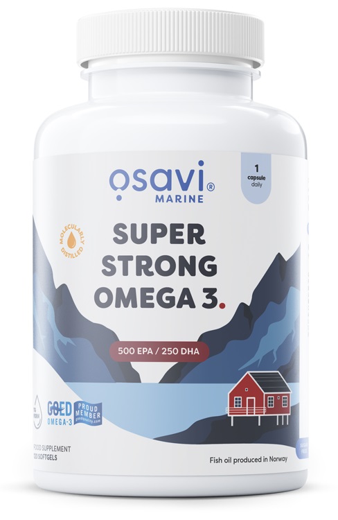Super Strong Omega 3, 500 EPA / 250 DHA - 120 bløde kapsler