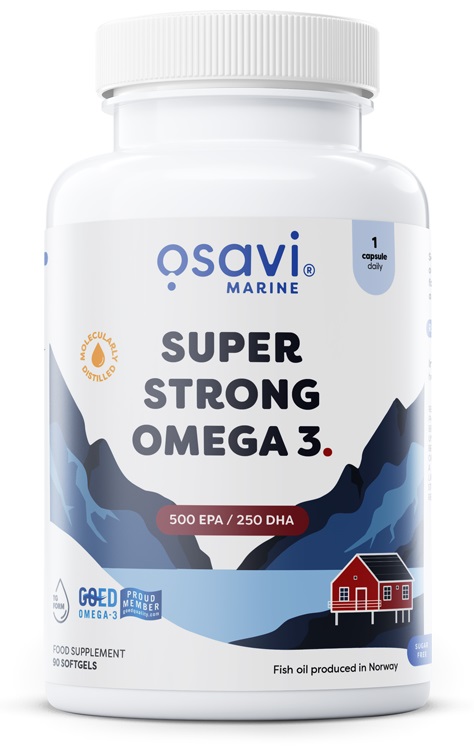 Super Strong Omega 3, 500 EPA / 250 DHA - 90 bløde kapsler