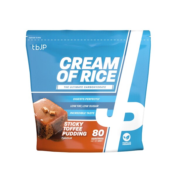 Trained by JP - Cream of Rice, Sticky Toffee Pudding - 2000g