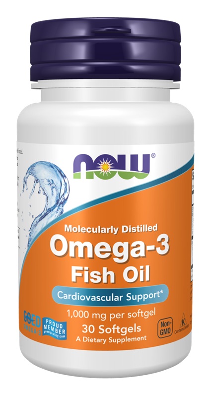 Omega-3-fiskeolie, molekylært destilleret  30 bløde kapsler
