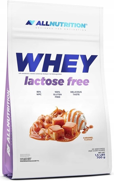 Valleprotein Whey Lactose Free, Caramel - 700g