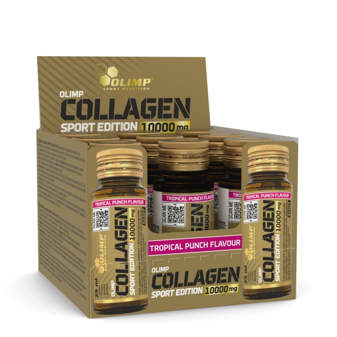 Kollagen fra kvæg  Collagen Sport Edition, Tropical Punch - 9 x 25 ml.