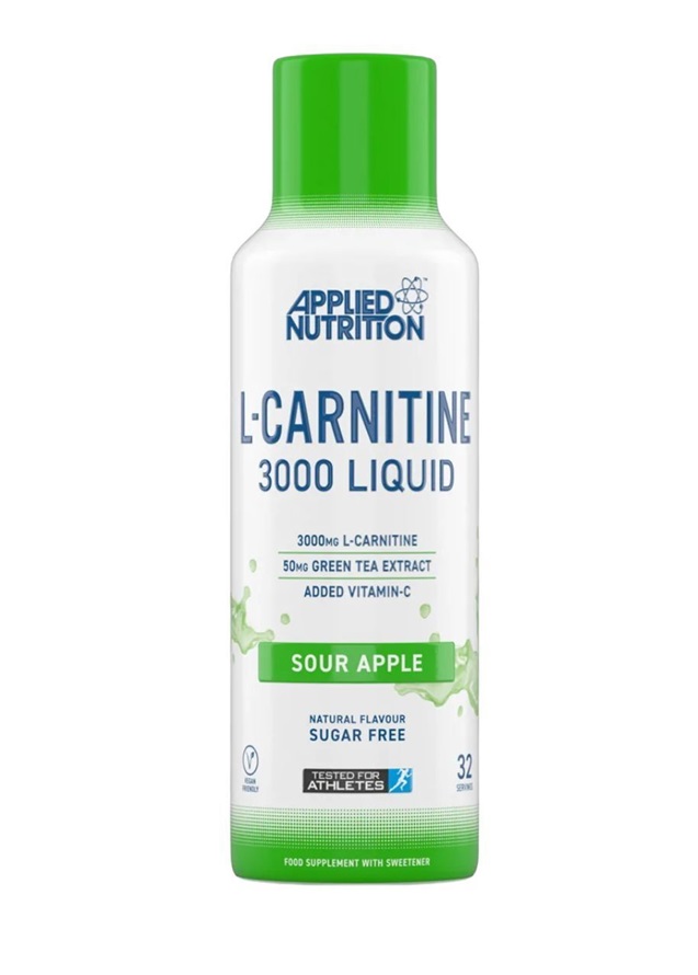 Applied Nutrition - L-Carnitine Liquid 3000, Sour Apple - 480 ml.