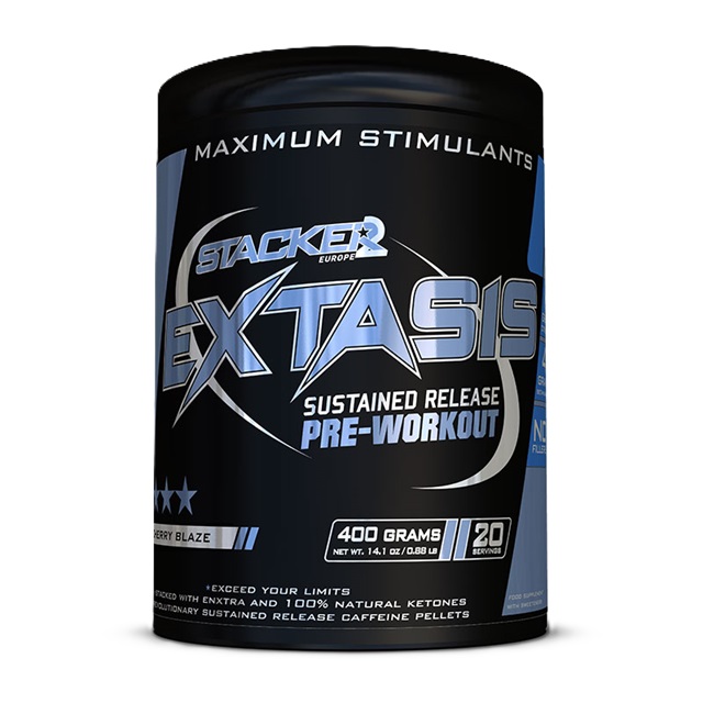 Præ-træningsprodukt med stimulerende virkning Extasis, Cherry Blaze - 400g