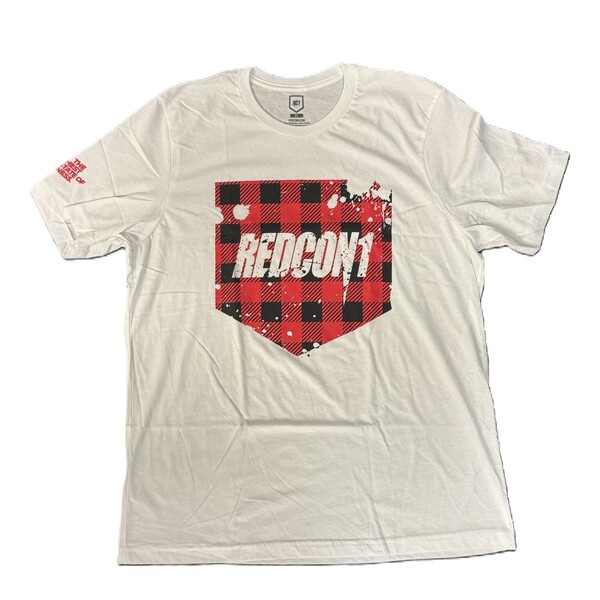 Redcon1 Rødt T-shirt med ternet mønster XX-Large