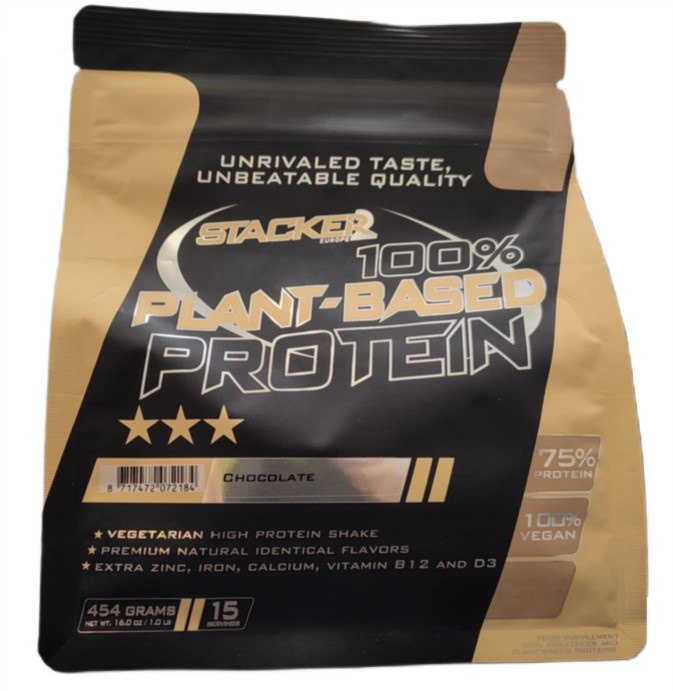 Planteprotein 100% Plant Based Protein, Chocolate - 454g