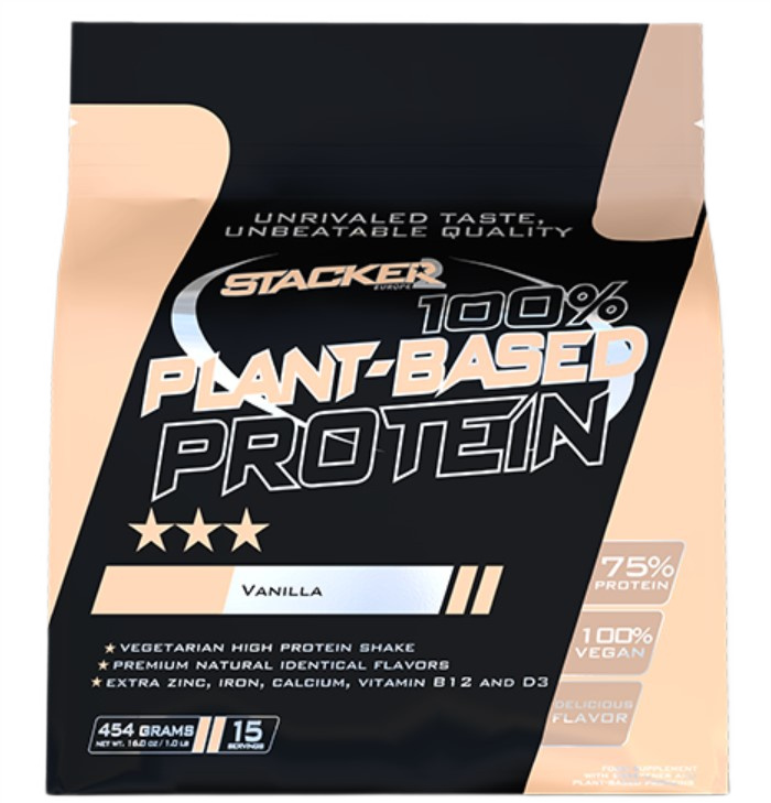 Planteprotein 100% Plant Based Protein, Vanilla - 454g