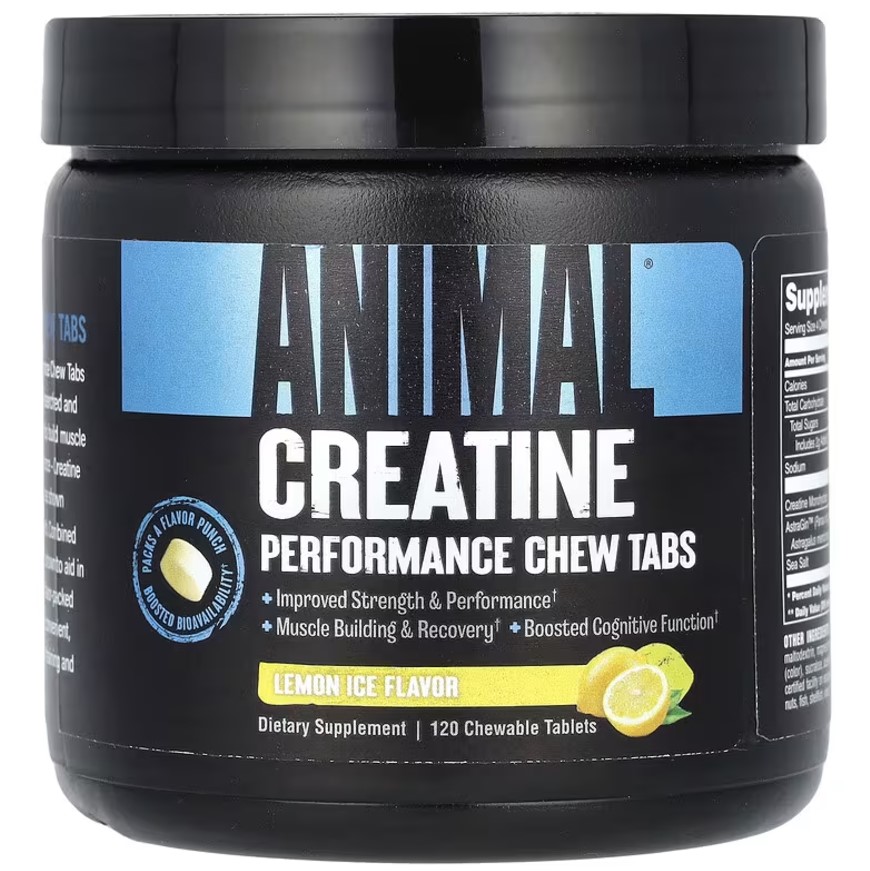 Animal - Creatine Chews Lemon Ice, 120 tyggetabletter