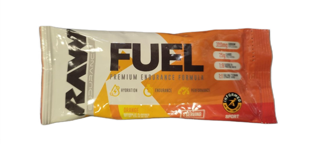 Elektrolytpulver Raw Nutrition Raw Fuel, Orange 27g (1 serving)