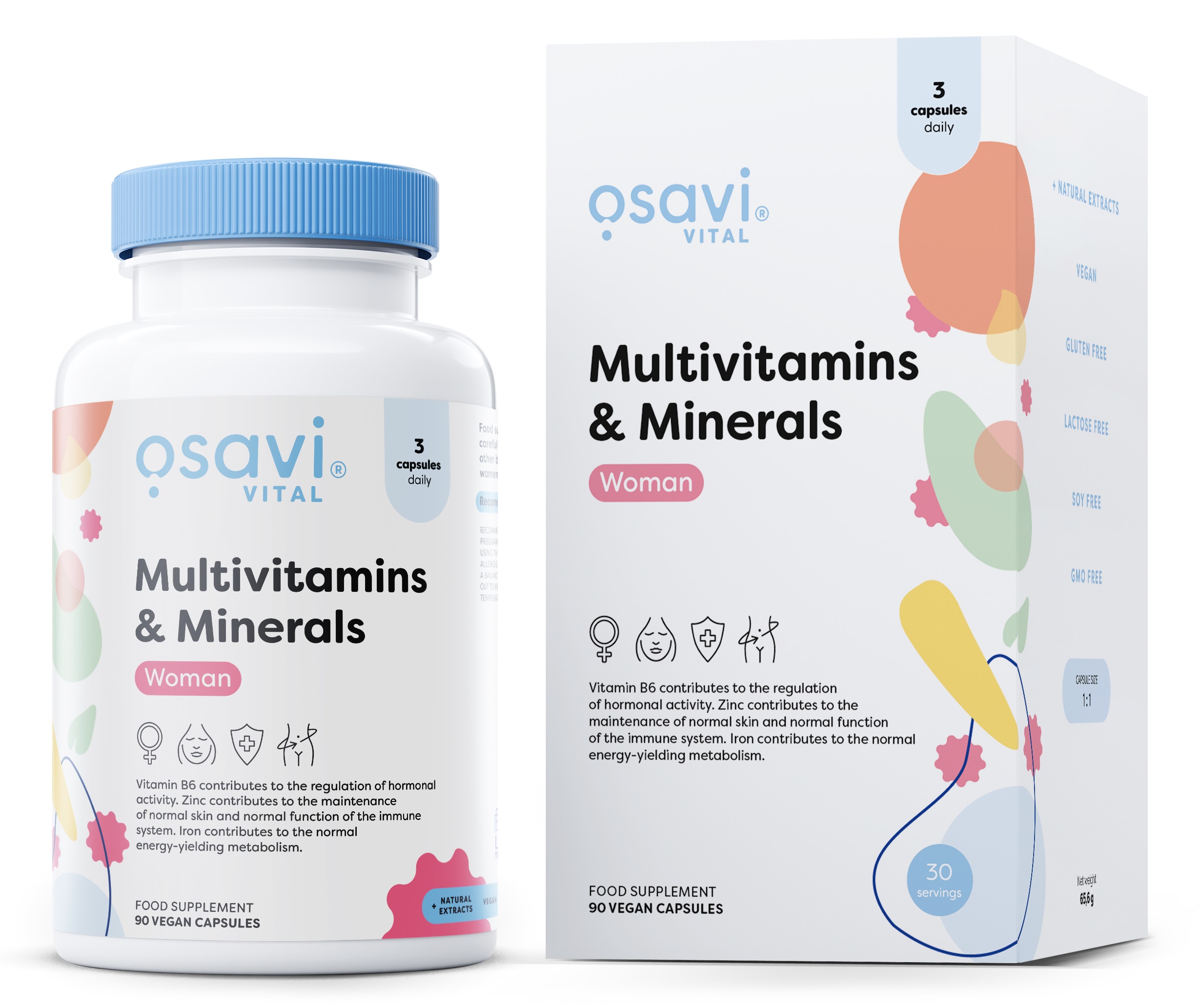 Multivitaminer til kvinder Multivitamins & Minerals Woman - 90 vegansk kapsler