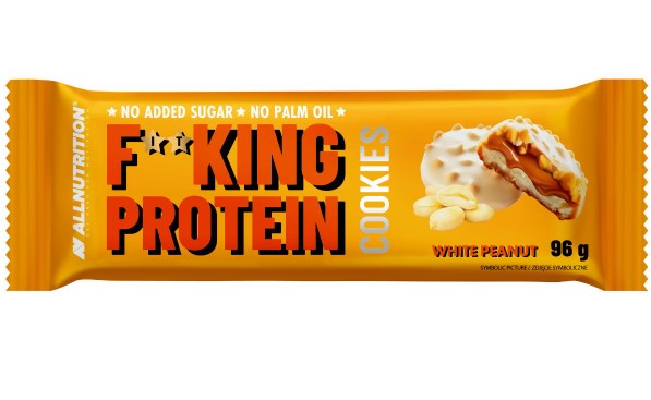 Allnutrition - Fitking Protein Cookies, White Peanut - 6 cookies