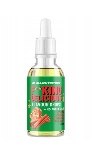 Allnutrition - Fitking Delicious Flavour Drops, Cookie Crunch Cinnamon - 50 ml.