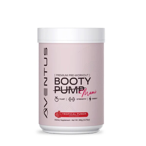 Aventus Supplements - Booty Pump - Premium Pre-Workout, Mami Tropical Punch - 390g