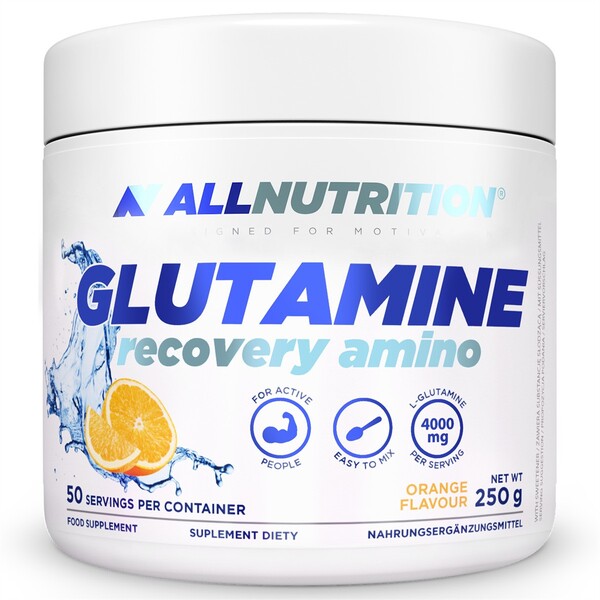 Allnutrition - Glutamine Recovery Amino, Orange - 250g