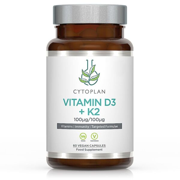 Cytoplan - Vitamin D3 + K2 - 60 vcaps