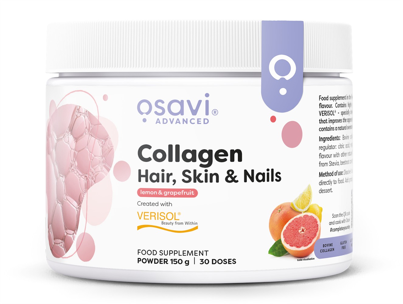 Kollagenpeptider  Collagen Peptides, Lemon & Grapefruit  150g