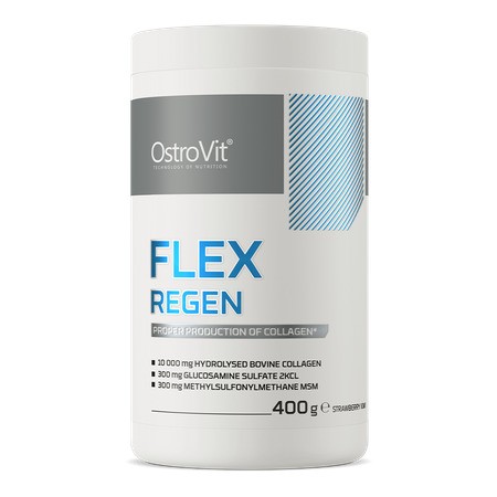Kollagen  OSTROVIT Flex Regen jordbær & kiwi (400 g)