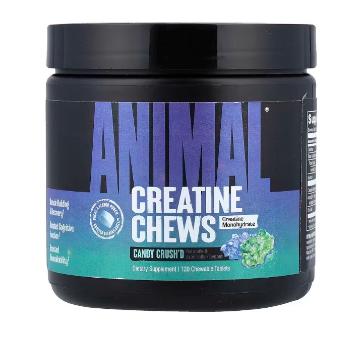Animal - Animal Creatine Chews, Candy Crush'd - 120 chewable tablets