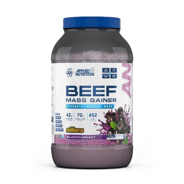 Applied Nutrition - Beef Mass Gainer, Millions Blackcurrant - 3130g