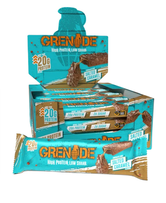 Proteinbarer & snacks Protein barer, Chocolate Chip Salted Caramel - 12 x 60g
