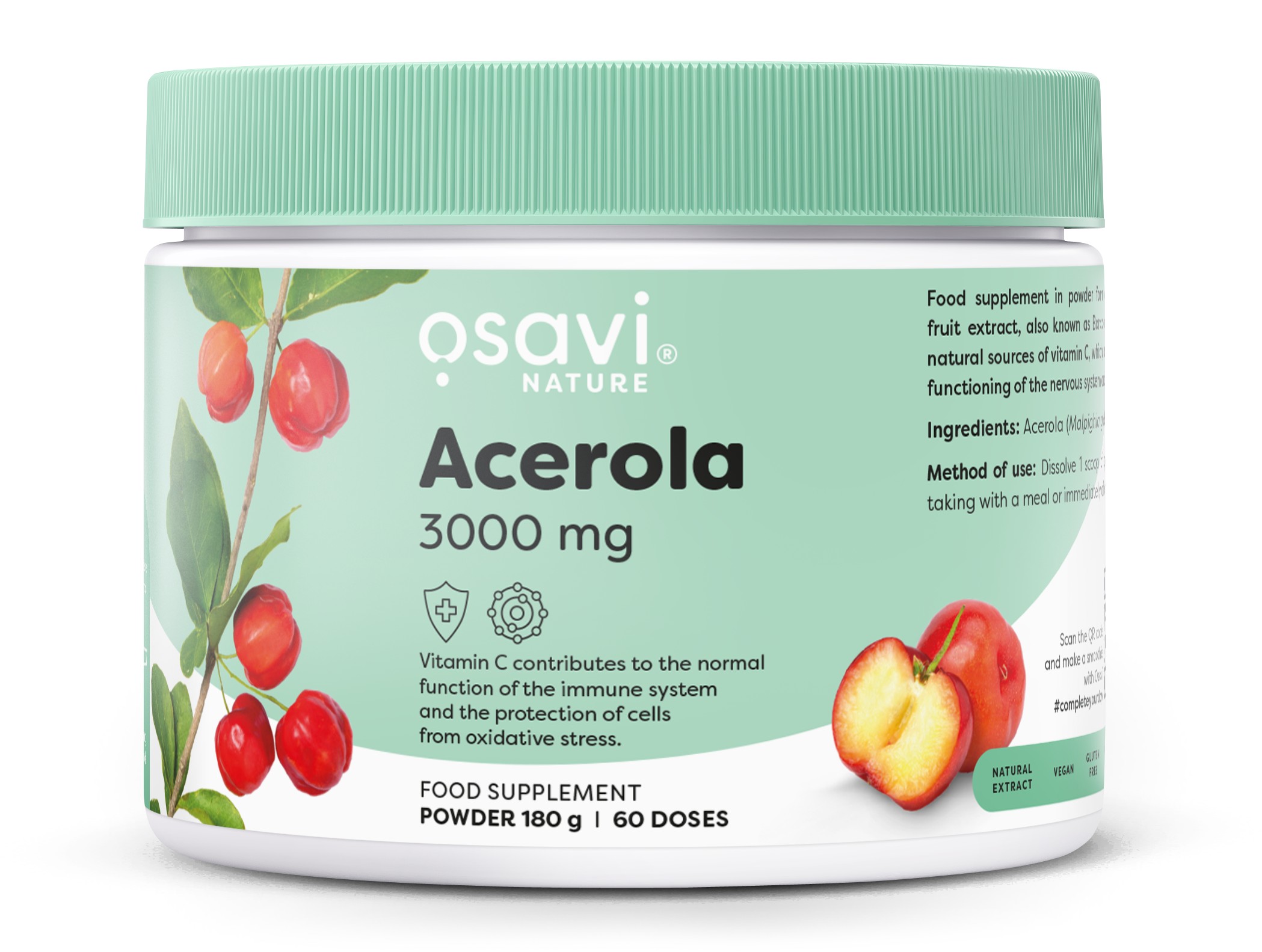 C-vitamin Acerola, 3000 mg 180 g