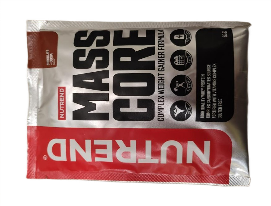 Vægtøgingsprodukter Nutrend Mass Core, Chocolate + Cocoa 80g (1 serving)