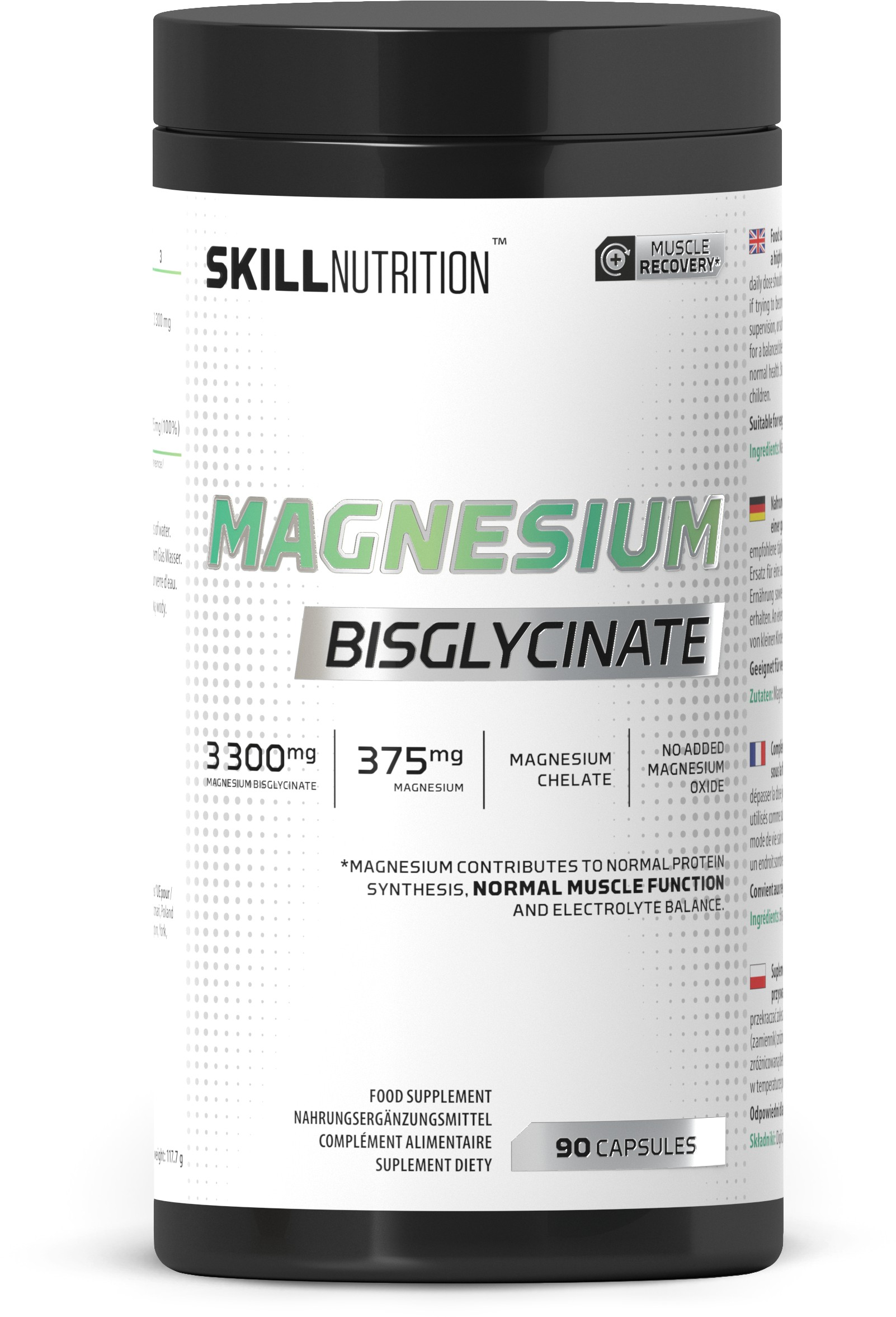 Magnesiumglycinat Magnesiumbisglycinat 90 kapsler
