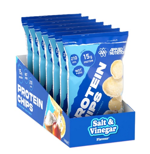 Proteinbarer & snacks Protein Chips, Salt & Vinegar - 7 x 50g