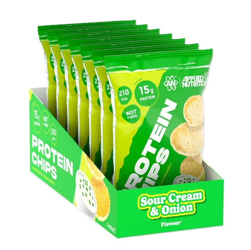 Proteinbarer & snacks Protein Chips, Sour Cream & Onion - 7 x 50g