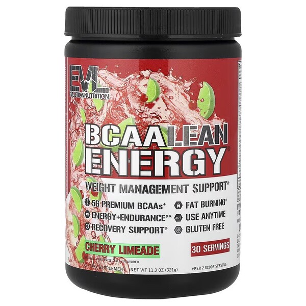 BCAA Lean Energy, kirsebær-lime (EAN 710051864246) 321 g