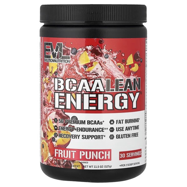 BCAA Lean Energy, Fruit Punch (EAN 810167100167) 327 g